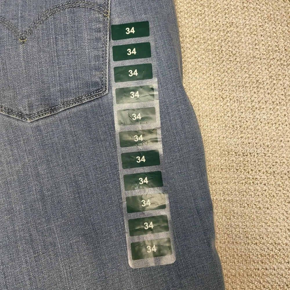 Levis 311 Shaping Skinny Mid Rise Light Wash Jeans Women's W34 L30 Denim NWT - Picture 4 of 15